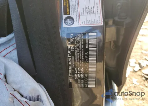 2014 Mercedes-Benz C 250 from USA, damaged, VIN WDDGF4HB9EA957910